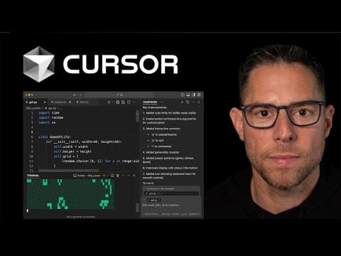 Cursor 3 minute demo - the most popular AI code editor